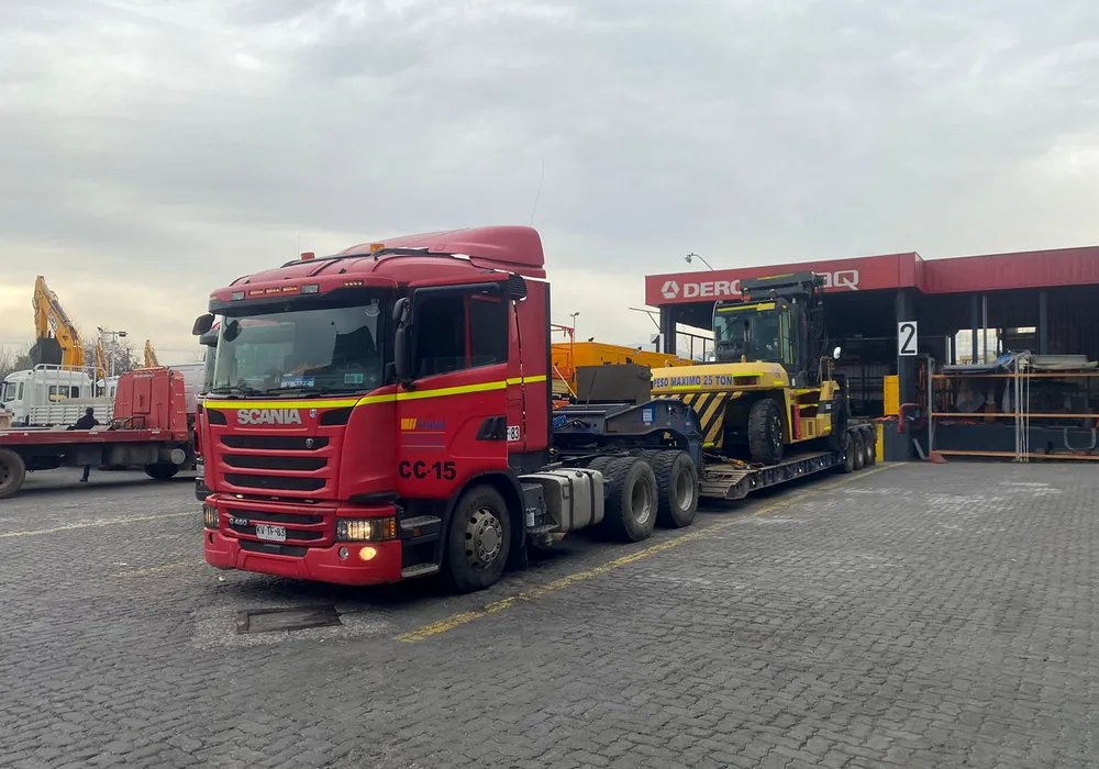 Scania y cama baja en operación